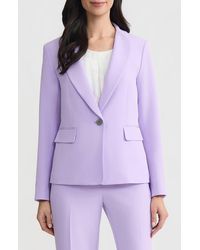 Kasper - Petal Lapel One-Button Jacket - Lyst