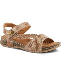 Spring Step - Popular Asymmetric Ankle Strap Sandal - Lyst