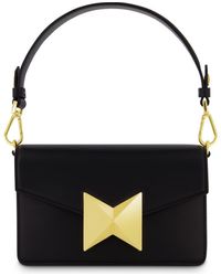 Mac Duggal - Classic Leather Plated Hardware Shoulder Bag - Lyst