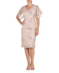 JS Collections - Blake Floral Cocktail Sheath Dress - Lyst