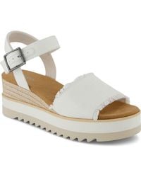 TOMS - Diana Platform Wedge Sandal - Lyst