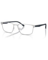 Emporio Armani - 56Mm Rectangle Optical Glasses - Lyst