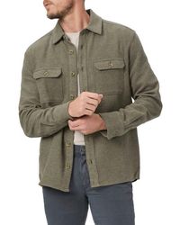 PAIGE - Wilbur Cotton Twill Overshirt - Lyst