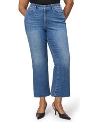 WARP+WEFT - Psp Raw Hem High Waist Crop Bootcut Jeans - Lyst
