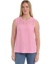 Wilt - Shell With Lace Yoke Top - Lyst