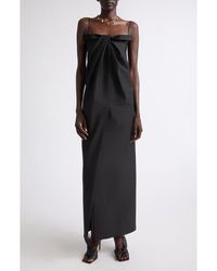 Givenchy - Sliced Bow Wool & Mohair Gown - Lyst