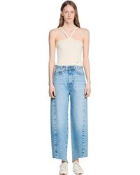 Sandro - Short Ribbed Knit Top - Lyst