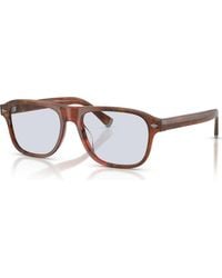 Brunello Cucinelli - 55Mm Rectangle Optical Glasses - Lyst
