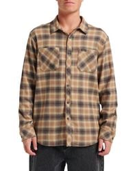 Quiksilver - Terrace Ombre Check Stretch Flannel Button-Up Shirt - Lyst