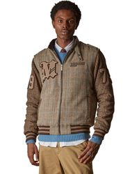 Members Only - Tweed Wool Blend Varsity Jacket - Lyst