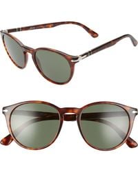 Persol - 52Mm Round Sunglasses - Lyst