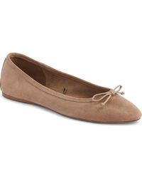 Mango - Bow Round Toe Ballet Flat - Lyst