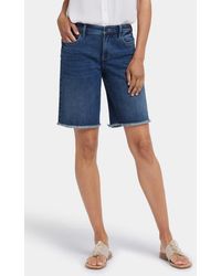 NYDJ - Lilly Fray Hem Denim Shorts - Lyst