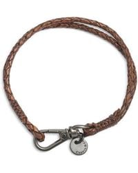 Caputo & Co. - Swivel Clasp Leather Bracelet - Lyst