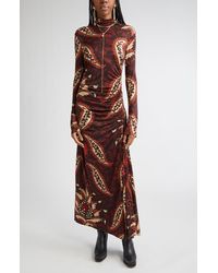 Johanna Ortiz - Start Point Print Long Sleeve Jersey Maxi Dress - Lyst