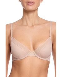 Hanky Panky - Underwire Unlined Mesh Plunge Bra - Lyst