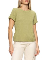 Sanctuary - Perfect Roll Sleeve Cotton T-Shirt - Lyst