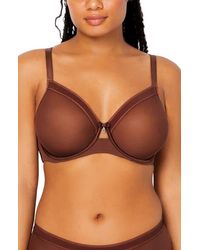 Curvy Couture - Full Figure Mesh Underwire Bra - Lyst