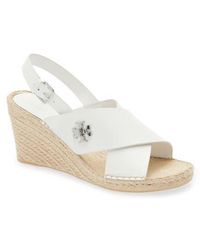 Tory Burch - Turnlock Espadrille Slingback Platform Wedge Sandal - Lyst