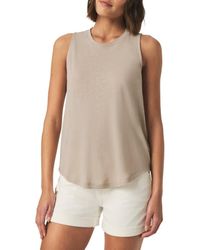 Splendid - Cady Crewneck Linen Blend Tank - Lyst