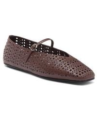 Jeffrey Campbell - Khloe Perforated Square Toe Flat - Lyst