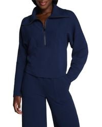 Spanx - Airessentials French Rib Quarter Zip Pullover - Lyst