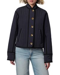 Bernardo - Textured Quilted Button-Up Jacket - Lyst