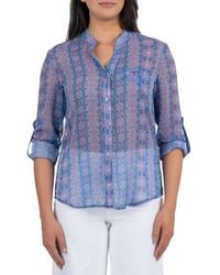 Kut From The Kloth - Jasmine Chiffon Button-Up Shirt - Lyst