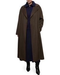 Mango - Wool Blend Wrap Coat - Lyst