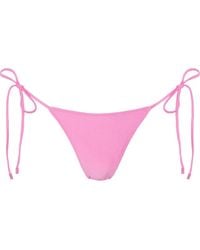 Sunkissed - Le Triangle Tie Side Pattern Bikini Bottom - Lyst