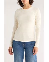 Marine Layer - Lexi Stripe Sun-In Rib Long Sleeve T-Shirt - Lyst
