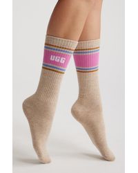 UGG - Jedlyn Varsity Cotton Blend Crew Socks - Lyst