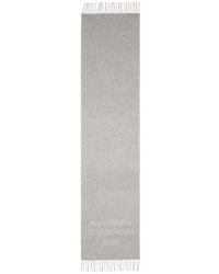 Acne Studios - 1996 Logo Jacquard Double Face Wool Fringe Scarf - Lyst
