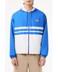 Lacoste - Water Repellent Colorblock Hooded Jacket - Lyst