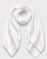 SILKSILKY - Pure Silk Classic Elegant Square Scarf - Lyst