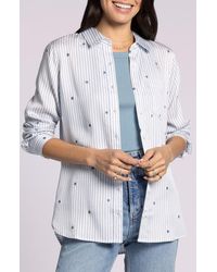 Thread & Supply - Bae Stripe Embroidered Button-Up Shirt - Lyst