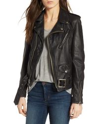 Schott Nyc Boyfriend Leather Jacket - Black