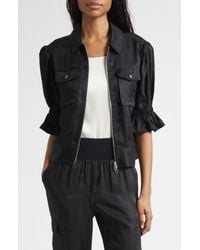 Cinq À Sept - Holly Ruffle Sleeve Jacket - Lyst