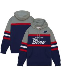 Chicago Bears Mitchell & Ness Head Coach Hoodie - Navy - Mens