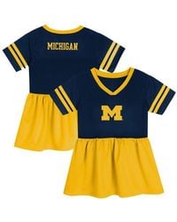 Outerstuff - Toddler /Maize Michigan Wolverines Stadium Lights Fashion Jersey Dress - Lyst