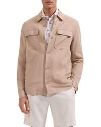 Bugatchi - Aerolinen Linen Blend Shirt Jacket - Lyst
