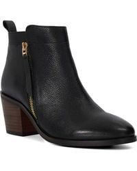 Dune - Paicing Block Heel Bootie - Lyst