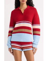 Solid & Striped - The Cleo Striped Cotton Sweater - Lyst