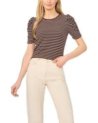 Halogen® - Puff Sleeve Stripe Tee - Lyst