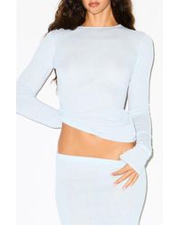 Skims - Featherweight Cashmere Long Sleeve Top - Lyst