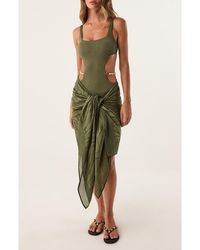 ViX - Printed Sarong Cover-Up - Lyst