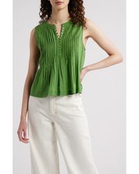 Treasure & Bond - Pintuck Cotton Blend Tank - Lyst