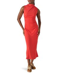 Steve Madden - Mo Funnel Neck Matte Jersey Dress - Lyst