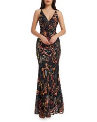 Dress the Population - Sharon Embellished Sleeveless Gown - Lyst