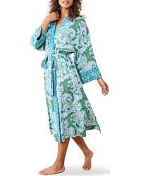 Printfresh - Satin Robe - Lyst